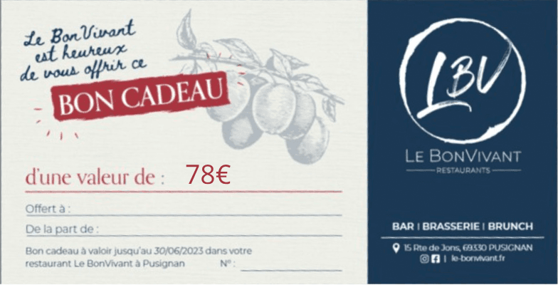 Prestation repas pour 2 — Le BonVivant